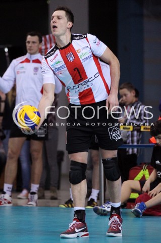  17.02.2013 RZESZOW SIATKOWKA PLUS LIGA 2012/2013 MEN VOLLEYBALL POLAND POLISH PLUSLIGA LEAGUE SEASON 2012/2013 MECZ ASSECO RESOVIA RZESZOW - PGE SKRA BELCHATOW N/Z ALEH ACHREM OLIEG AKHREM SYLWETKA  