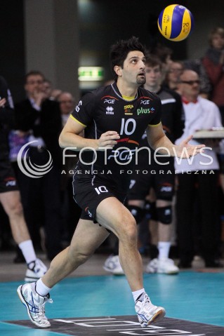  17.02.2013 RZESZOW SIATKOWKA PLUS LIGA 2012/2013 MEN VOLLEYBALL POLAND POLISH PLUSLIGA LEAGUE SEASON 2012/2013 MECZ ASSECO RESOVIA RZESZOW - PGE SKRA BELCHATOW N/Z DANTE BONIFANTE SYLWETKA  
