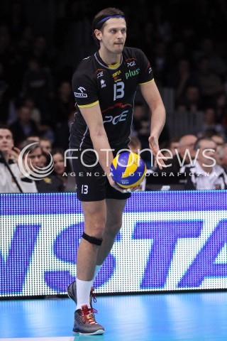  17.02.2013 RZESZOW SIATKOWKA PLUS LIGA 2012/2013 MEN VOLLEYBALL POLAND POLISH PLUSLIGA LEAGUE SEASON 2012/2013 MECZ ASSECO RESOVIA RZESZOW - PGE SKRA BELCHATOW N/Z MICHAL WINIARSKI SYLWETKA  