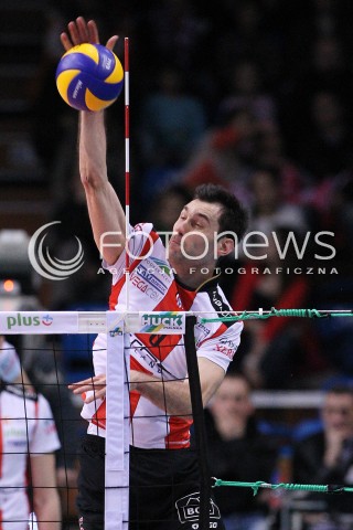  17.02.2013 RZESZOW SIATKOWKA PLUS LIGA 2012/2013 MEN VOLLEYBALL POLAND POLISH PLUSLIGA LEAGUE SEASON 2012/2013 MECZ ASSECO RESOVIA RZESZOW - PGE SKRA BELCHATOW N/Z GRZEGORZ KOSOK  