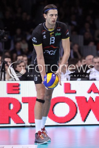  17.02.2013 RZESZOW SIATKOWKA PLUS LIGA 2012/2013 MEN VOLLEYBALL POLAND POLISH PLUSLIGA LEAGUE SEASON 2012/2013 MECZ ASSECO RESOVIA RZESZOW - PGE SKRA BELCHATOW N/Z MICHAL WINIARSKI SYLWETKA  