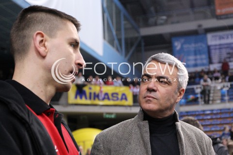  17.02.2013 RZESZOW SIATKOWKA PLUS LIGA 2012/2013 MEN VOLLEYBALL POLAND POLISH PLUSLIGA LEAGUE SEASON 2012/2013 MECZ ASSECO RESOVIA RZESZOW - PGE SKRA BELCHATOW N/Z ANDREA ANASTASI MIESZKO GOGOL  