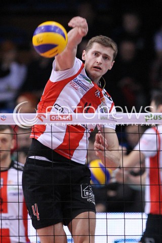  17.02.2013 RZESZOW SIATKOWKA PLUS LIGA 2012/2013 MEN VOLLEYBALL POLAND POLISH PLUSLIGA LEAGUE SEASON 2012/2013 MECZ ASSECO RESOVIA RZESZOW - PGE SKRA BELCHATOW N/Z PIOTR NOWAKOWSKI  