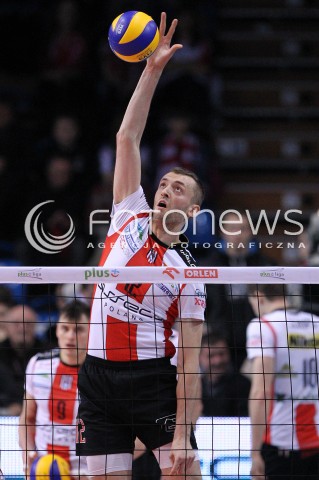  17.02.2013 RZESZOW SIATKOWKA PLUS LIGA 2012/2013 MEN VOLLEYBALL POLAND POLISH PLUSLIGA LEAGUE SEASON 2012/2013 MECZ ASSECO RESOVIA RZESZOW - PGE SKRA BELCHATOW N/Z LUKASZ PERLOWSKI  