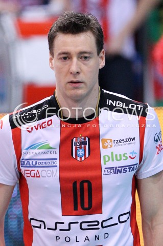 17.02.2013 RZESZOW SIATKOWKA PLUS LIGA 2012/2013 MEN VOLLEYBALL POLAND POLISH PLUSLIGA LEAGUE SEASON 2012/2013 MECZ ASSECO RESOVIA RZESZOW - PGE SKRA BELCHATOW N/Z JOCHEN SCHOPS  
