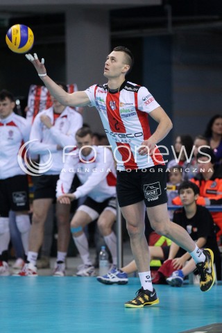  17.02.2013 RZESZOW SIATKOWKA PLUS LIGA 2012/2013 MEN VOLLEYBALL POLAND POLISH PLUSLIGA LEAGUE SEASON 2012/2013 MECZ ASSECO RESOVIA RZESZOW - PGE SKRA BELCHATOW N/Z PAUL LOTMAN SYLWETKA  