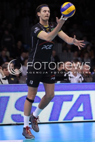 17.02.2013 RZESZOW SIATKOWKA PLUS LIGA 2012/2013 MEN VOLLEYBALL POLAND POLISH PLUSLIGA LEAGUE SEASON 2012/2013 MECZ ASSECO RESOVIA RZESZOW - PGE SKRA BELCHATOW N/Z MICHAL WINIARSKI SYLWETKA  