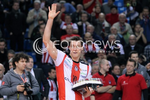  17.02.2013 RZESZOW SIATKOWKA PLUS LIGA 2012/2013 MEN VOLLEYBALL POLAND POLISH PLUSLIGA LEAGUE SEASON 2012/2013 MECZ ASSECO RESOVIA RZESZOW - PGE SKRA BELCHATOW N/Z JOCHEN SCHOPS MVP  