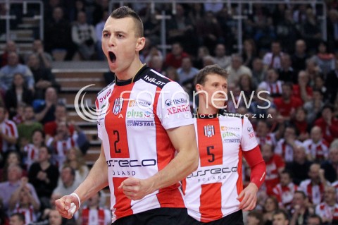  17.02.2013 RZESZOW SIATKOWKA PLUS LIGA 2012/2013 MEN VOLLEYBALL POLAND POLISH PLUSLIGA LEAGUE SEASON 2012/2013 MECZ ASSECO RESOVIA RZESZOW - PGE SKRA BELCHATOW N/Z PAUL LOTMAN RADOSC LUKAS TICHACEK  