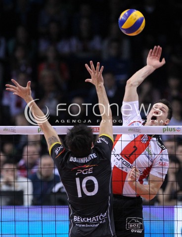  17.02.2013 RZESZOW SIATKOWKA PLUS LIGA 2012/2013 MEN VOLLEYBALL POLAND POLISH PLUSLIGA LEAGUE SEASON 2012/2013 MECZ ASSECO RESOVIA RZESZOW - PGE SKRA BELCHATOW N/Z ALEH ACHREM OLIEG AKHREM DANTE BONIFANTE  