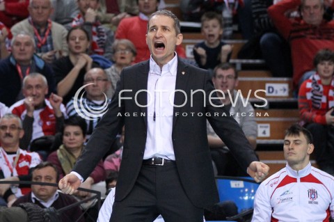  17.02.2013 RZESZOW SIATKOWKA PLUS LIGA 2012/2013 MEN VOLLEYBALL POLAND POLISH PLUSLIGA LEAGUE SEASON 2012/2013 MECZ ASSECO RESOVIA RZESZOW - PGE SKRA BELCHATOW N/Z ANDRZEJ KOWAL TRENER ( HEAD COACH ) RADOSC  