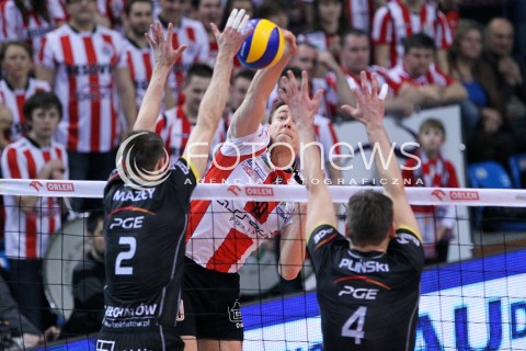  17.02.2013 RZESZOW SIATKOWKA PLUS LIGA 2012/2013 MEN VOLLEYBALL POLAND POLISH PLUSLIGA LEAGUE SEASON 2012/2013 MECZ ASSECO RESOVIA RZESZOW - PGE SKRA BELCHATOW N/Z JOCHEN SCHOPS MARIUSZ WLAZLY DANIEL PLINSKI  