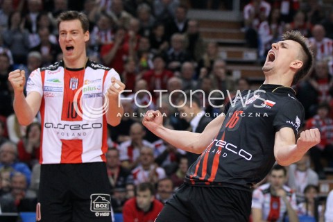  17.02.2013 RZESZOW SIATKOWKA PLUS LIGA 2012/2013 MEN VOLLEYBALL POLAND POLISH PLUSLIGA LEAGUE SEASON 2012/2013 MECZ ASSECO RESOVIA RZESZOW - PGE SKRA BELCHATOW N/Z KRZYSZTOF IGNACZAK JOCHEN SCHOPS RADOSC  