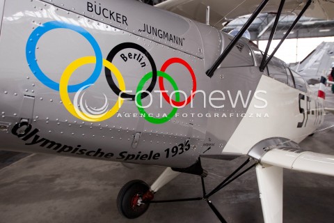  20.02.2013 RZESZOW RZESZOWSKA FIRMA AIR RES AVIATION WYPRODUKOWALA HISTORYCZNY SAMOLOT BUCKER JUNGMANN T-131PA NA KTORYM SZKOLILI SIE PILOCI LUFTWAFFE. PROTOTYP SAMOLOTU POWSTAL W 1934 W NIEMCZECH. PIERWSZY EGZEMPLARZ ZAKUPIL NIEMIEC. N/Z SAMOLOT BUCKER JUNGMANN  