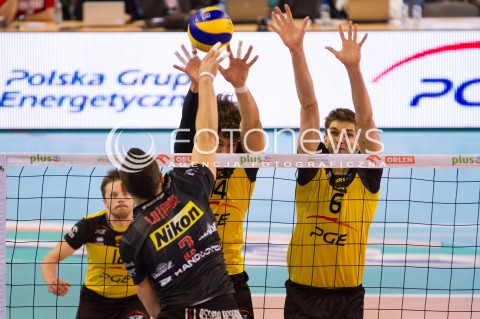  24.02.2013 BELCHATOW SIATKOWKA PLUS LIGA 2012/2013 MEN VOLLEYBALL POLAND POLISH PLUSLIGA LEAGUE SEASON MECZ PGE SKRA BELCHATOW - ASSECO RESOVIA RZESZOW N/Z KAROL KLOS ATANASIJEVIC ALEKSANDER   