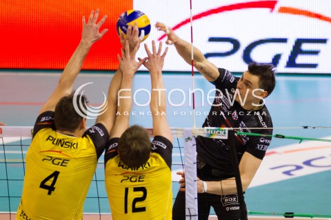 24.02.2013 BELCHATOW SIATKOWKA PLUS LIGA 2012/2013 MEN VOLLEYBALL POLAND POLISH PLUSLIGA LEAGUE SEASON MECZ PGE SKRA BELCHATOW - ASSECO RESOVIA RZESZOW N/Z  GRZEGORZ KOSOK  