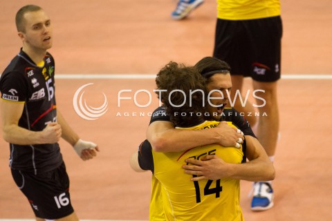  24.02.2013 BELCHATOW SIATKOWKA PLUS LIGA 2012/2013 MEN VOLLEYBALL POLAND POLISH PLUSLIGA LEAGUE SEASON MECZ PGE SKRA BELCHATOW - ASSECO RESOVIA RZESZOW N/Z ATANASIJEVIC ALEKSANDER MICHAL WINIARSKI  