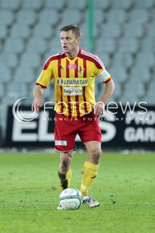  23.02.2013 KIELCE PILKA NOZNA POLSKA T-MOBILE EKSTRAKLASA SEZON 2012/2013 FOOTBALL POLISH EKSTRAKLASA SEASON 2012/2013 KORONA KIELCE - LEGIA WARSZAWA N/Z TOMASZ LISOWSKI SYLWETKA  