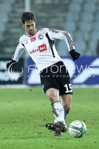  23.02.2013 KIELCE PILKA NOZNA POLSKA T-MOBILE EKSTRAKLASA SEZON 2012/2013 FOOTBALL POLISH EKSTRAKLASA SEASON 2012/2013 KORONA KIELCE - LEGIA WARSZAWA N/Z INAKI ASTIZ VENTURA SYLWETKA  