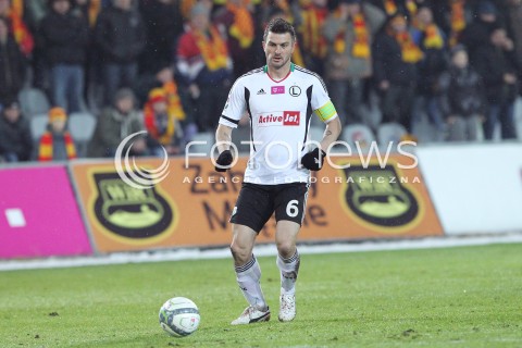  23.02.2013 KIELCE PILKA NOZNA POLSKA T-MOBILE EKSTRAKLASA SEZON 2012/2013 FOOTBALL POLISH EKSTRAKLASA SEASON 2012/2013 KORONA KIELCE - LEGIA WARSZAWA N/Z MICHAL ZEWLAKOW  