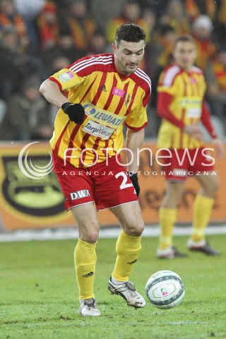  23.02.2013 KIELCE PILKA NOZNA POLSKA T-MOBILE EKSTRAKLASA SEZON 2012/2013 FOOTBALL POLISH EKSTRAKLASA SEASON 2012/2013 KORONA KIELCE - LEGIA WARSZAWA N/Z MARCIN ZEWLAKOW SYLWETKA  