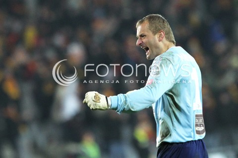  23.02.2013 KIELCE PILKA NOZNA POLSKA T-MOBILE EKSTRAKLASA SEZON 2012/2013 FOOTBALL POLISH EKSTRAKLASA SEASON 2012/2013 KORONA KIELCE - LEGIA WARSZAWA N/Z ZBIGNIEW MALKOWSKI RADOSC  