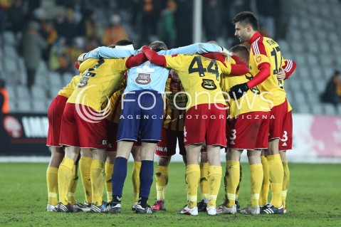  23.02.2013 KIELCE PILKA NOZNA POLSKA T-MOBILE EKSTRAKLASA SEZON 2012/2013 FOOTBALL POLISH EKSTRAKLASA SEASON 2012/2013 KORONA KIELCE - LEGIA WARSZAWA N/Z ZAWODNICY KORONA KIELCE  