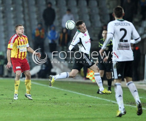  23.02.2013 KIELCE PILKA NOZNA POLSKA T-MOBILE EKSTRAKLASA SEZON 2012/2013 FOOTBALL POLISH EKSTRAKLASA SEASON 2012/2013 KORONA KIELCE - LEGIA WARSZAWA N/Z MIROSLAV RADOVIC TOMASZ LISOWSKI ARTUR JEDRZEJCZYK  