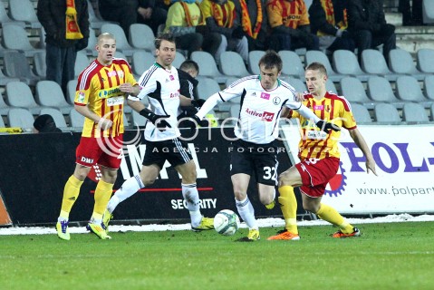  23.02.2013 KIELCE PILKA NOZNA POLSKA T-MOBILE EKSTRAKLASA SEZON 2012/2013 FOOTBALL POLISH EKSTRAKLASA SEASON 2012/2013 KORONA KIELCE - LEGIA WARSZAWA N/Z MIROSLAV RADOVIC VLASTIMIR JOVANOVIC  