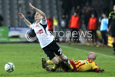  23.02.2013 KIELCE PILKA NOZNA POLSKA T-MOBILE EKSTRAKLASA SEZON 2012/2013 FOOTBALL POLISH EKSTRAKLASA SEASON 2012/2013 KORONA KIELCE - LEGIA WARSZAWA N/Z MACIEJ KORZYM JAKUB KOSECKI  