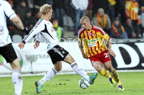  23.02.2013 KIELCE PILKA NOZNA POLSKA T-MOBILE EKSTRAKLASA SEZON 2012/2013 FOOTBALL POLISH EKSTRAKLASA SEASON 2012/2013 KORONA KIELCE - LEGIA WARSZAWA N/Z MACIEJ KORZYM DANIEL LUKASIK  