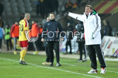  23.02.2013 KIELCE PILKA NOZNA POLSKA T-MOBILE EKSTRAKLASA SEZON 2012/2013 FOOTBALL POLISH EKSTRAKLASA SEASON 2012/2013 KORONA KIELCE - LEGIA WARSZAWA N/Z JAN URBAN TRENER ( HEAD COACH )  