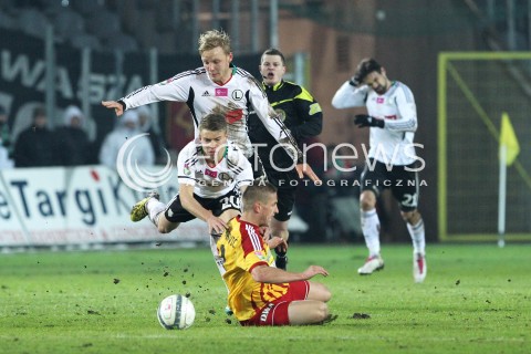  23.02.2013 KIELCE PILKA NOZNA POLSKA T-MOBILE EKSTRAKLASA SEZON 2012/2013 FOOTBALL POLISH EKSTRAKLASA SEASON 2012/2013 KORONA KIELCE - LEGIA WARSZAWA N/Z VLASTIMIR JOVANOVIC DANIEL LUKASIK JAKUB KOSECKI  