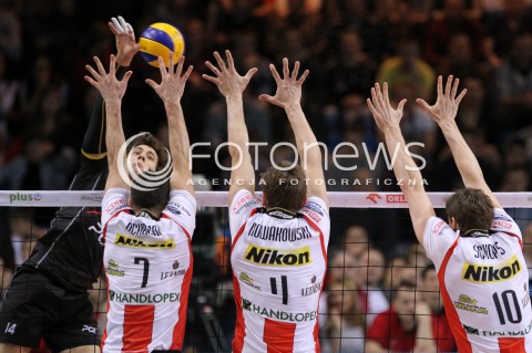  04.03.2013 RZESZOW SIATKOWKA PLUS LIGA 2012/2013 MEN VOLLEYBALL POLAND POLISH PLUSLIGA LEAGUE SEASON 2012/2013 MECZ ASSECO RESOVIA RZESZOW - PGE SKRA BELCHATOW N/Z ALEKSANDAR ATANASIJEVIC JOCHEN SCHOPS PIOTR NOWAKOWSKI PAUL LOTMAN  