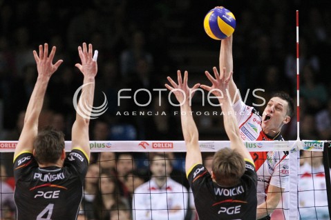  04.03.2013 RZESZOW SIATKOWKA PLUS LIGA 2012/2013 MEN VOLLEYBALL POLAND POLISH PLUSLIGA LEAGUE SEASON 2012/2013 MECZ ASSECO RESOVIA RZESZOW - PGE SKRA BELCHATOW N/Z ALEH ACHREM OLIEG AKHREM PAWEL WOICKI DANIEL PLINSKI  