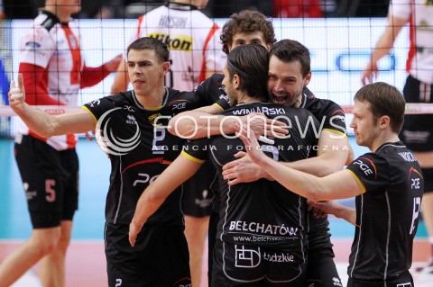  04.03.2013 RZESZOW SIATKOWKA PLUS LIGA 2012/2013 MEN VOLLEYBALL POLAND POLISH PLUSLIGA LEAGUE SEASON 2012/2013 MECZ ASSECO RESOVIA RZESZOW - PGE SKRA BELCHATOW N/Z MARIUSZ WLAZLY DANIEL PLINSKI MICHAL WINIARSKI RADOSC  