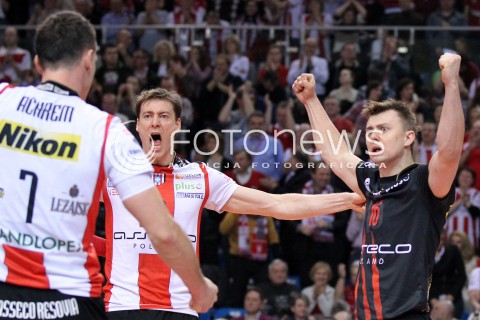  04.03.2013 RZESZOW SIATKOWKA PLUS LIGA 2012/2013 MEN VOLLEYBALL POLAND POLISH PLUSLIGA LEAGUE SEASON 2012/2013 MECZ ASSECO RESOVIA RZESZOW - PGE SKRA BELCHATOW N/Z KRZYSZTOF IGNACZAK JOCHEN SCHOPS RADOSC  