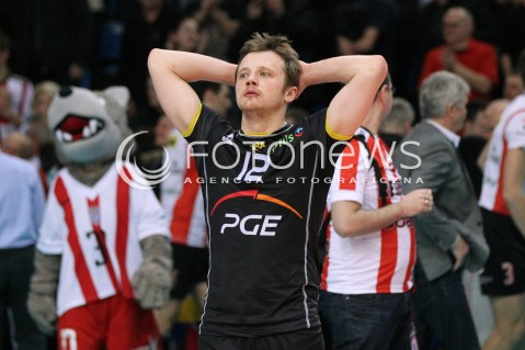  04.03.2013 RZESZOW SIATKOWKA PLUS LIGA 2012/2013 MEN VOLLEYBALL POLAND POLISH PLUSLIGA LEAGUE SEASON 2012/2013 MECZ ASSECO RESOVIA RZESZOW - PGE SKRA BELCHATOW N/Z PAWEL WOICKI SMUTEK PRZEGRANA  
