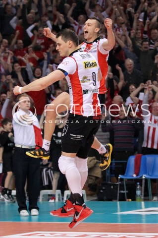  04.03.2013 RZESZOW SIATKOWKA PLUS LIGA 2012/2013 MEN VOLLEYBALL POLAND POLISH PLUSLIGA LEAGUE SEASON 2012/2013 MECZ ASSECO RESOVIA RZESZOW - PGE SKRA BELCHATOW N/Z PAUL LOTMAN ZBIGNIEW BARTMAN RADOSC WYGRANA  