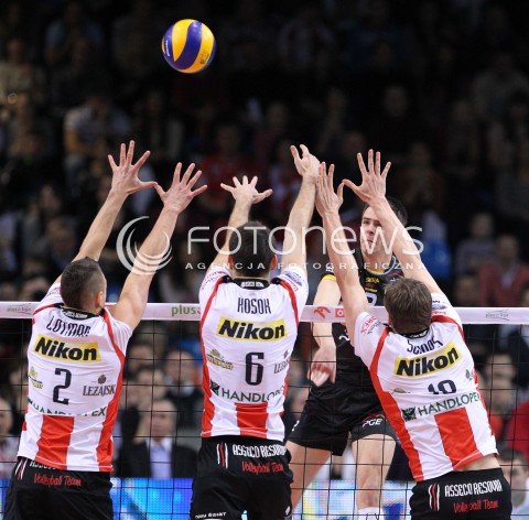  04.03.2013 RZESZOW SIATKOWKA PLUS LIGA 2012/2013 MEN VOLLEYBALL POLAND POLISH PLUSLIGA LEAGUE SEASON 2012/2013 MECZ ASSECO RESOVIA RZESZOW - PGE SKRA BELCHATOW N/Z MARIUSZ WLAZLY PAUL LOTMAN GRZEGORZ KOSOK JOCHEN SCHOPS  
