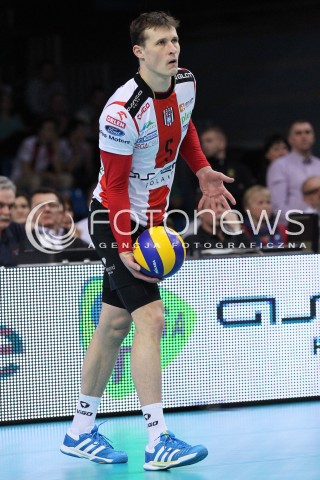  04.03.2013 RZESZOW SIATKOWKA PLUS LIGA 2012/2013 MEN VOLLEYBALL POLAND POLISH PLUSLIGA LEAGUE SEASON 2012/2013 MECZ ASSECO RESOVIA RZESZOW - PGE SKRA BELCHATOW N/Z LUKAS TICHACEK SYLWETKA  