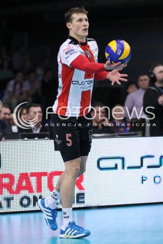  04.03.2013 RZESZOW SIATKOWKA PLUS LIGA 2012/2013 MEN VOLLEYBALL POLAND POLISH PLUSLIGA LEAGUE SEASON 2012/2013 MECZ ASSECO RESOVIA RZESZOW - PGE SKRA BELCHATOW N/Z LUKAS TICHACEK SYLWETKA  