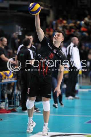  04.03.2013 RZESZOW SIATKOWKA PLUS LIGA 2012/2013 MEN VOLLEYBALL POLAND POLISH PLUSLIGA LEAGUE SEASON 2012/2013 MECZ ASSECO RESOVIA RZESZOW - PGE SKRA BELCHATOW N/Z KRZYSZTOF IGNACZAK SYLWETKA  