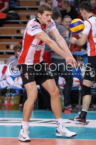  04.03.2013 RZESZOW SIATKOWKA PLUS LIGA 2012/2013 MEN VOLLEYBALL POLAND POLISH PLUSLIGA LEAGUE SEASON 2012/2013 MECZ ASSECO RESOVIA RZESZOW - PGE SKRA BELCHATOW N/Z PIOTR NOWAKOWSKI SYLWETKA  