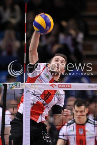  04.03.2013 RZESZOW SIATKOWKA PLUS LIGA 2012/2013 MEN VOLLEYBALL POLAND POLISH PLUSLIGA LEAGUE SEASON 2012/2013 MECZ ASSECO RESOVIA RZESZOW - PGE SKRA BELCHATOW N/Z NIKOLA KOVACEVIC  