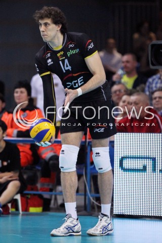  04.03.2013 RZESZOW SIATKOWKA PLUS LIGA 2012/2013 MEN VOLLEYBALL POLAND POLISH PLUSLIGA LEAGUE SEASON 2012/2013 MECZ ASSECO RESOVIA RZESZOW - PGE SKRA BELCHATOW N/Z ALEKSANDAR ATANASIJEVIC SYLWETKA  
