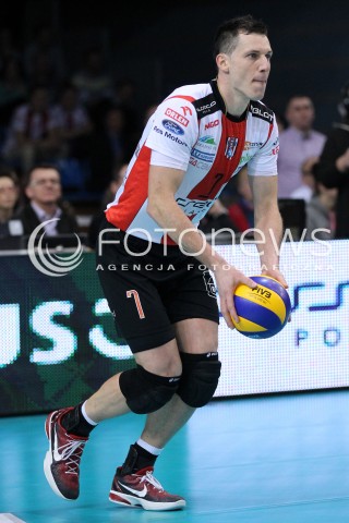  04.03.2013 RZESZOW SIATKOWKA PLUS LIGA 2012/2013 MEN VOLLEYBALL POLAND POLISH PLUSLIGA LEAGUE SEASON 2012/2013 MECZ ASSECO RESOVIA RZESZOW - PGE SKRA BELCHATOW N/Z ALEH ACHREM OLIEG AKHREM SYLWETKA  