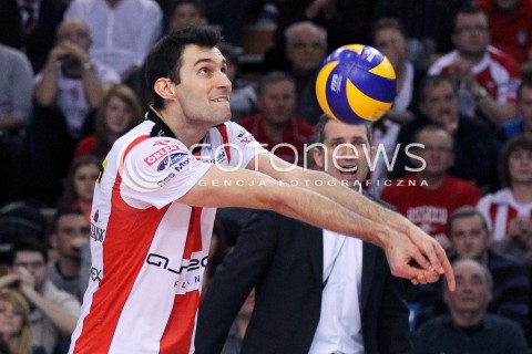  04.03.2013 RZESZOW SIATKOWKA PLUS LIGA 2012/2013 MEN VOLLEYBALL POLAND POLISH PLUSLIGA LEAGUE SEASON 2012/2013 MECZ ASSECO RESOVIA RZESZOW - PGE SKRA BELCHATOW N/Z GRZEGORZ KOSOK  