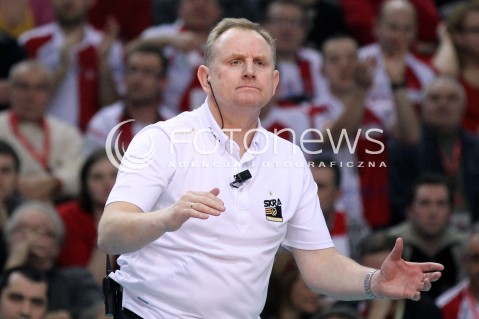  04.03.2013 RZESZOW SIATKOWKA PLUS LIGA 2012/2013 MEN VOLLEYBALL POLAND POLISH PLUSLIGA LEAGUE SEASON 2012/2013 MECZ ASSECO RESOVIA RZESZOW - PGE SKRA BELCHATOW N/Z JACEK NAWROCKI TRENER ( HEAD COACH )  