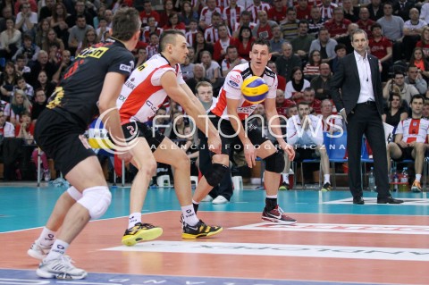  04.03.2013 RZESZOW SIATKOWKA PLUS LIGA 2012/2013 MEN VOLLEYBALL POLAND POLISH PLUSLIGA LEAGUE SEASON 2012/2013 MECZ ASSECO RESOVIA RZESZOW - PGE SKRA BELCHATOW N/Z PAUL LOTMAN ALEH ACHREM OLIEG AKHREM KRZYSZTOF IGNACZAK ANDRZEJ KOWAL TRENER ( HEAD COACH )  